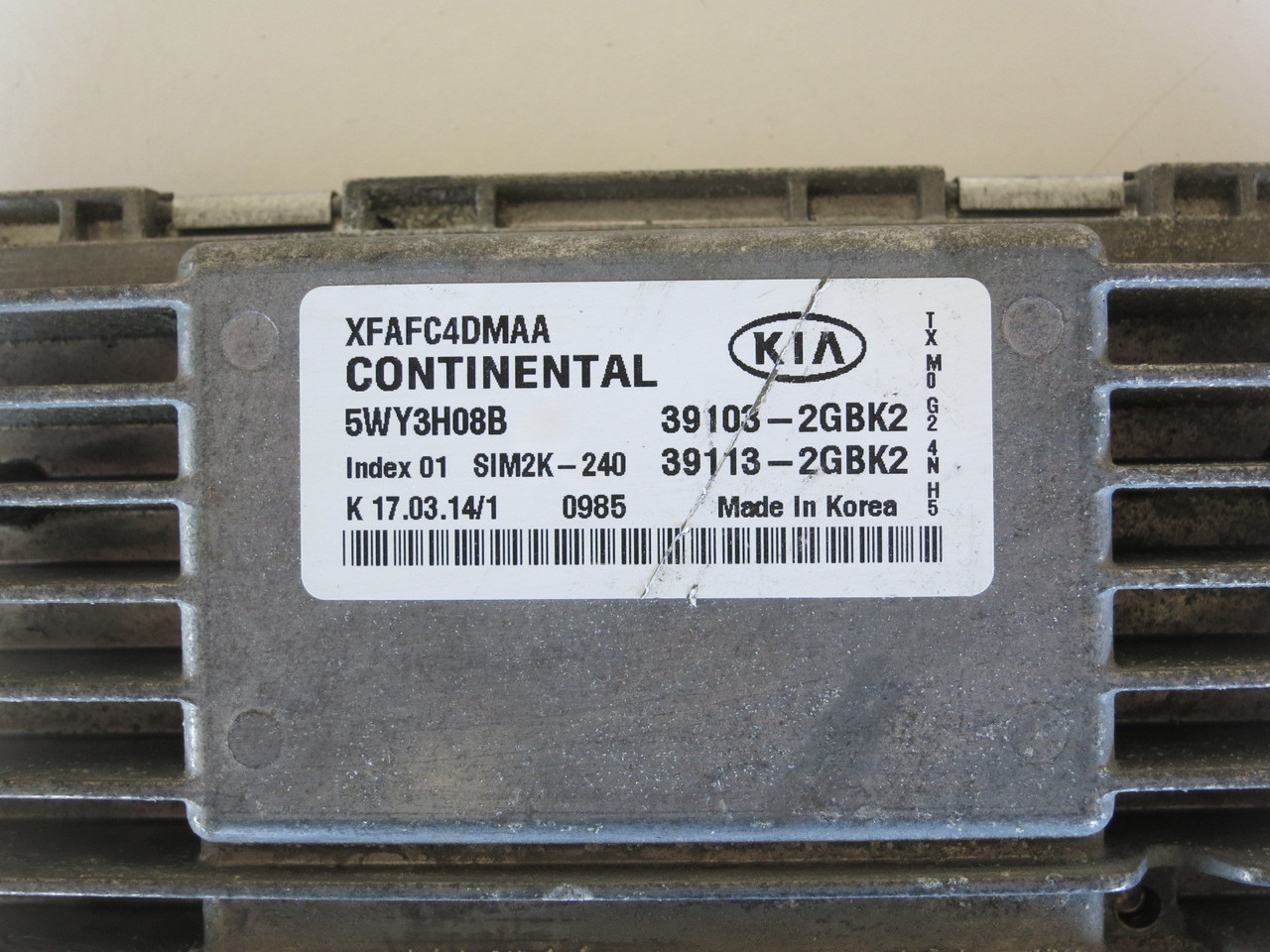 14 15 Kia Sorento 39113-2GBK2 Computer Brain Engine Control ECU ECM EBX Module