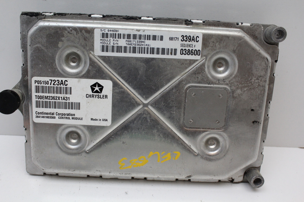 13 2013 Dodge Charger 3.6L P05150723AC Computer Engine Control ECU ECM Module 13 2013 Dodge Charger 3.6L P05150723AC Computer Engine Control ECU ECM Module