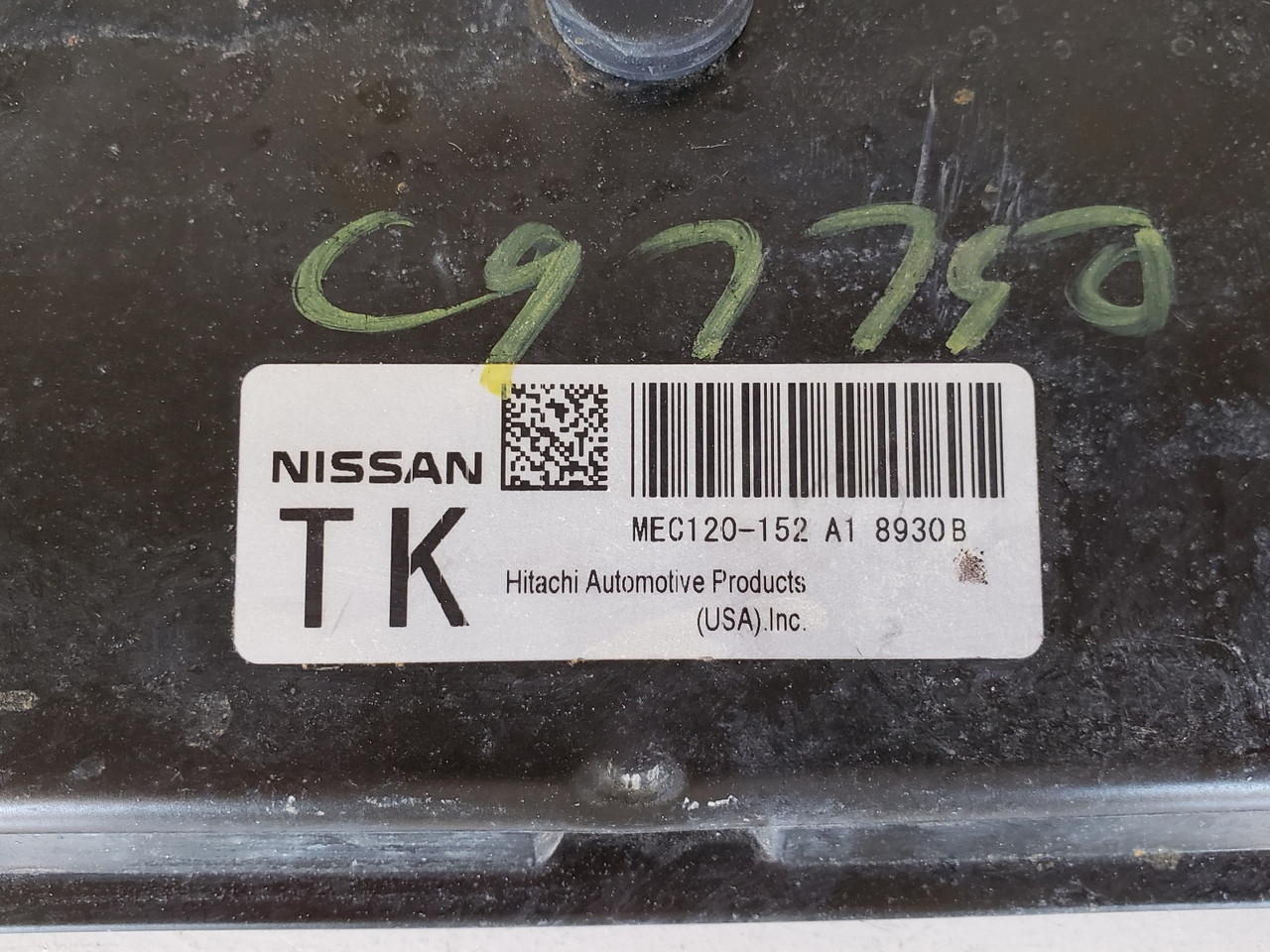 2008 Altima MEC120-152 A1 Computer Brain Engine Control ECU ECM EBX Module