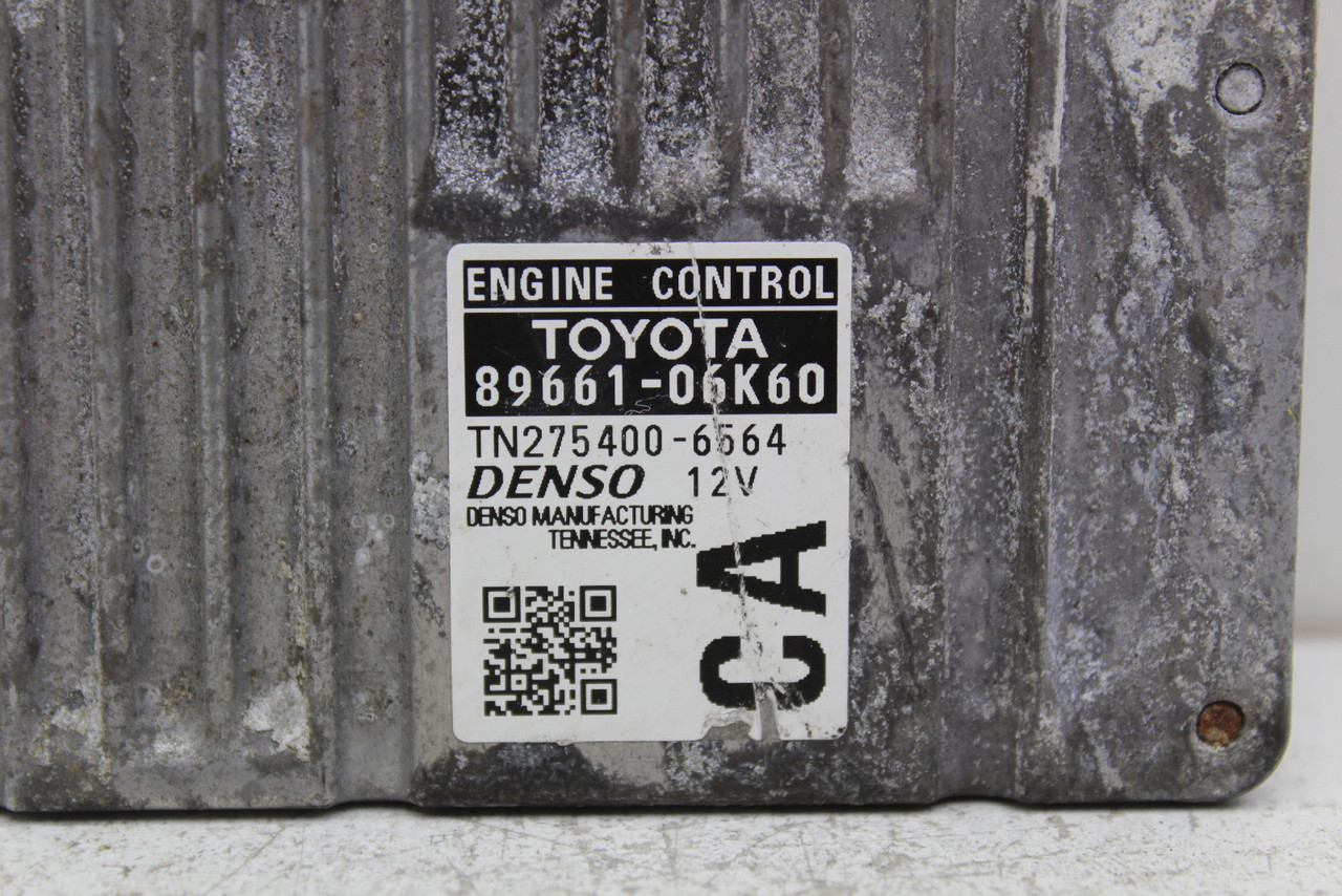 12-14 Toyota Camry 89661-06K60 Computer Brain Engine Control ECU ECM EBX Module 12-14 Toyota Camry 89661-06K60 Computer Brain Engine Control ECU ECM EBX Module