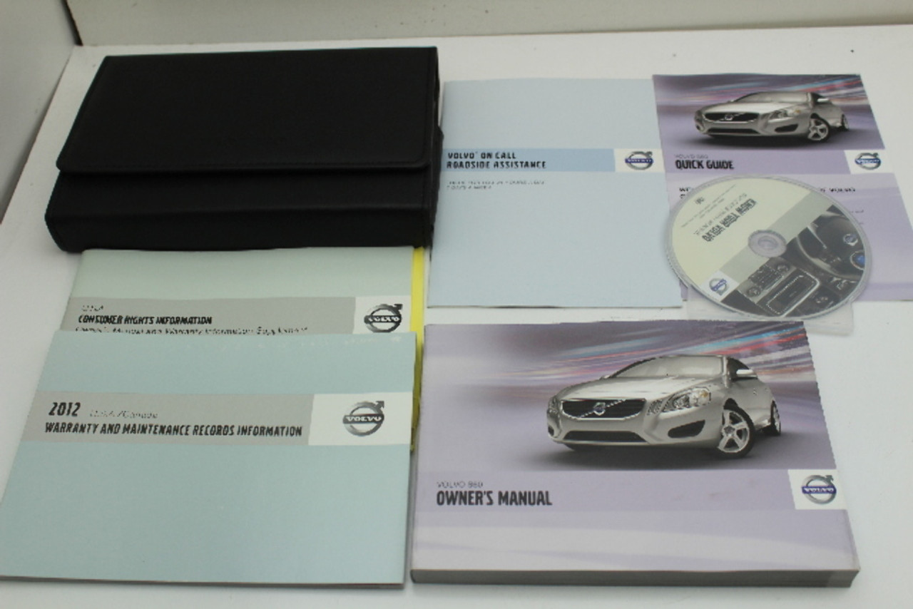 12 Volvo V60 Vehicle Owners Manual Handbook Guide Set