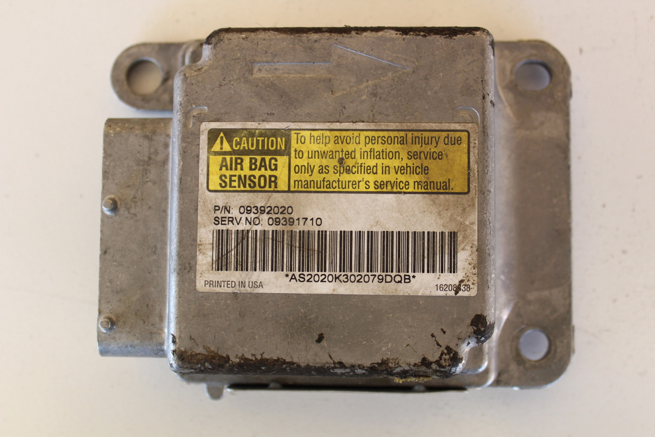 2000-2001 Venture 09391710 SRS Safety Restraint System Control Module Unit