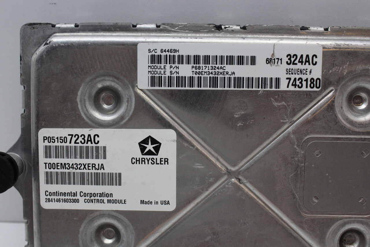 13 2013 Dodge Charger P68171324AC Computer Engine Control ECU ECM EBX Module