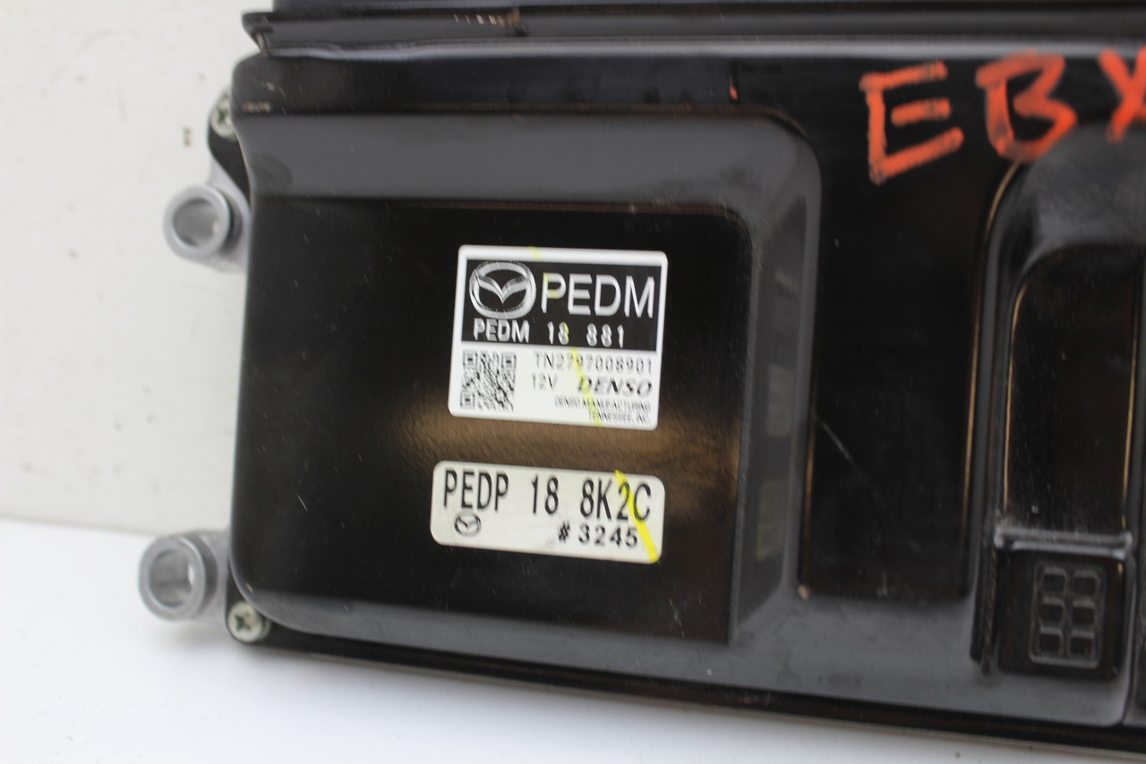 14 Mazda 3 PEDM 18 881 Computer Brain Engine Control ECU ECM EBX Module