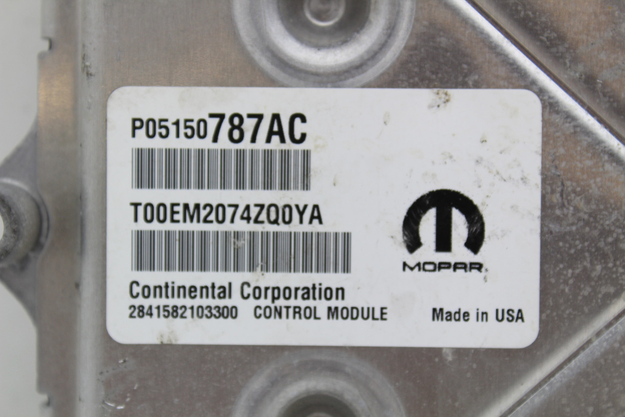 14 Dodge Charger P05150787AC Computer Brain Engine Control ECU ECM EBX Module