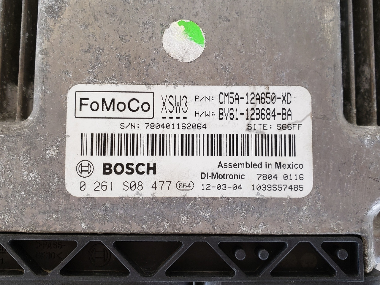 2012-2013 Focus CM5A-12A650-XD Computer Brain Engine Control ECU ECM EBX Module