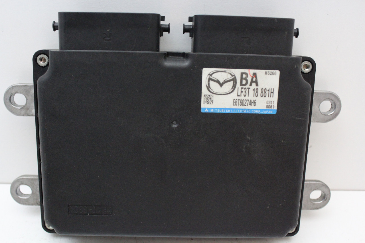 10 2010 Mazda 3 LF3T 18 881H Computer Brain Engine Control ECU ECM EBX Module