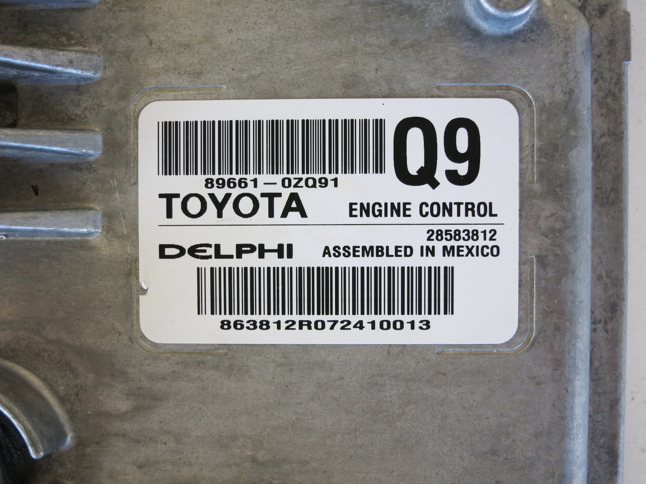 17 Toyota Corolla 89661-0ZQ91 Computer Brain Engine Control ECU ECM EBX Module