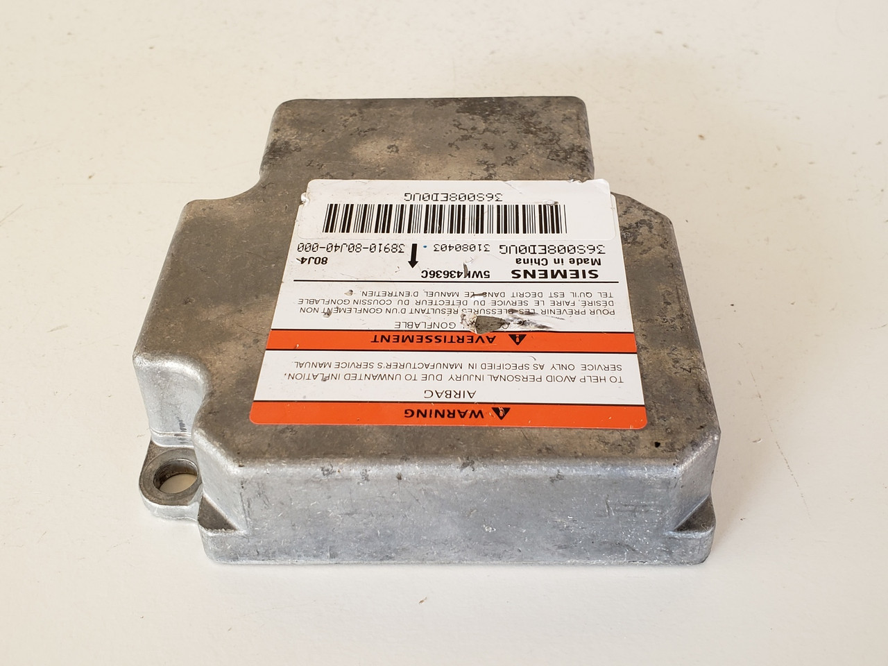 2009 Suzuki SX4 5WK43636C SRS Safety Restraint System Control Module Unit