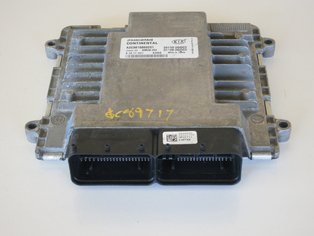 16 Kia Optima 39108-2GGC5 Computer Brain Engine Control ECU ECM EBX Module 16 Kia Optima 39108-2GGC5 Computer Brain Engine Control ECU ECM EBX Module