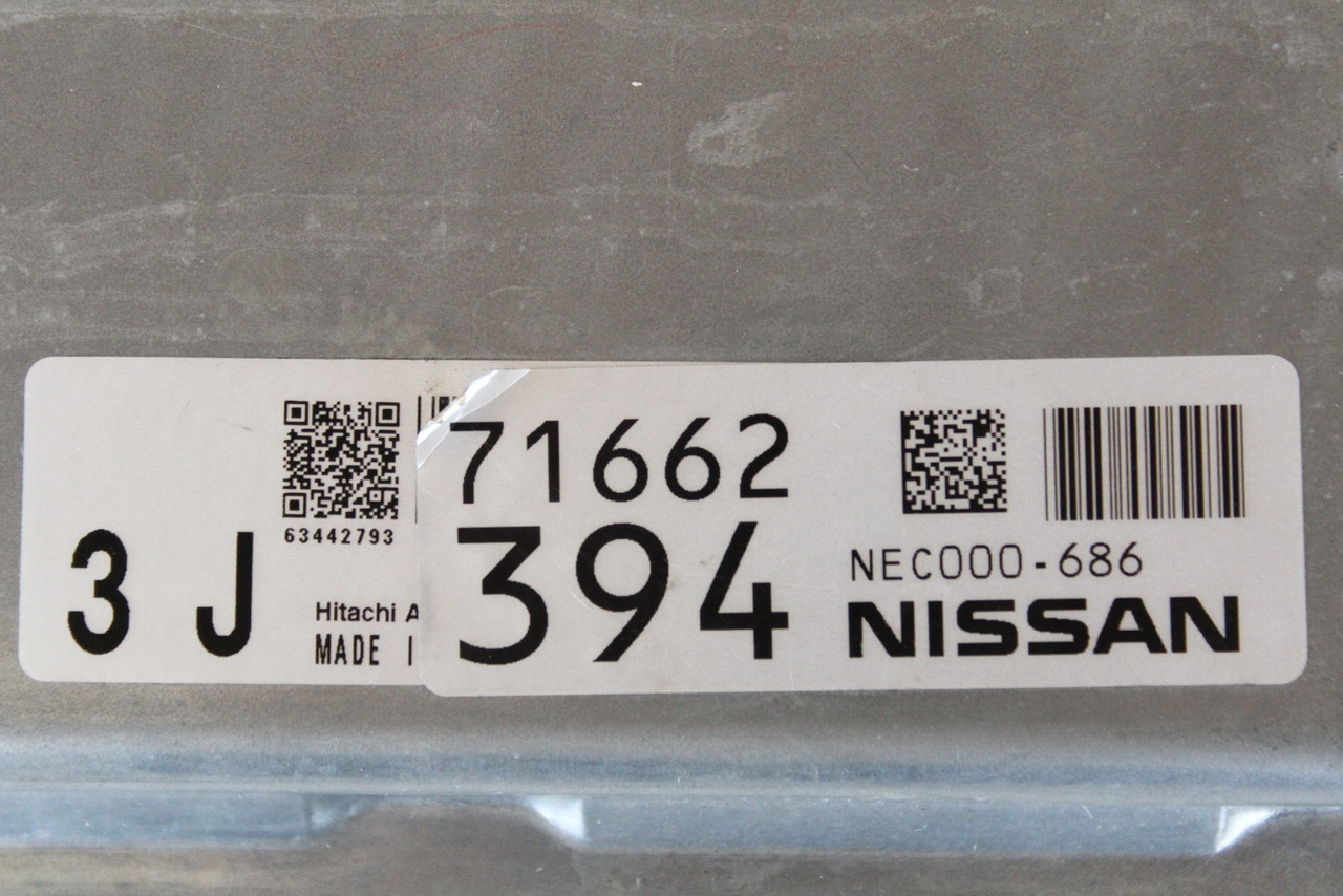 2012 Nissan Murano A1H-3MD 100 Computer Brain Engine Control ECU ECM EBX Module