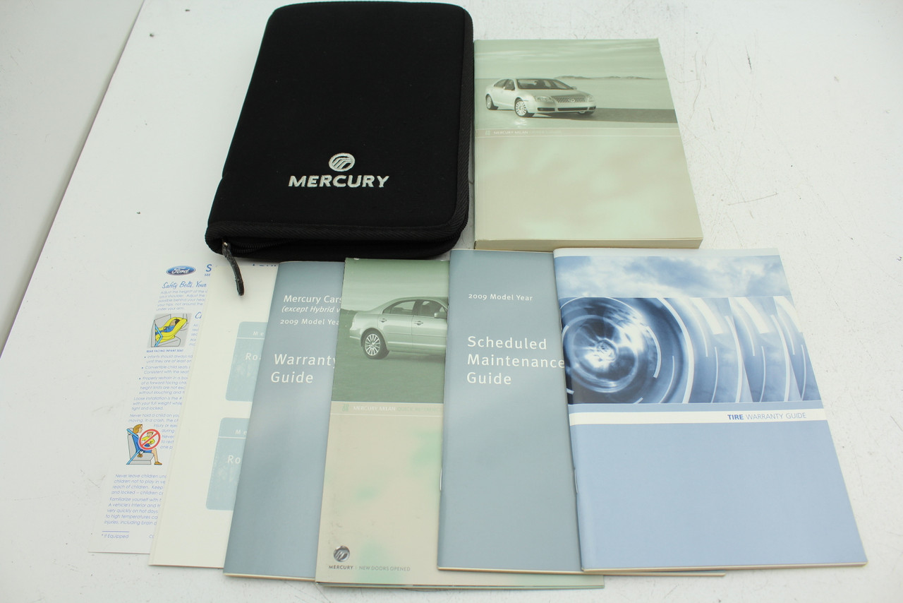 09 Mercury Milan Vehicle Owners Manual Handbook Guide Set