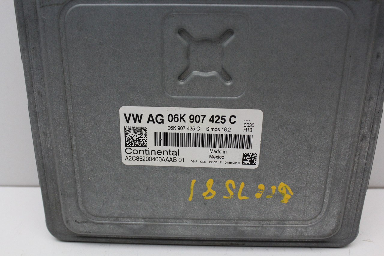 15 2015 Volkswagen Jetta 06K 907 425 C Computer Engine Control ECU ECM Module