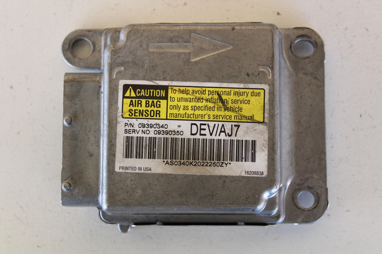 2001 Cadillac Deville 09390350 SRS Safety Restraint System Control Module Unit