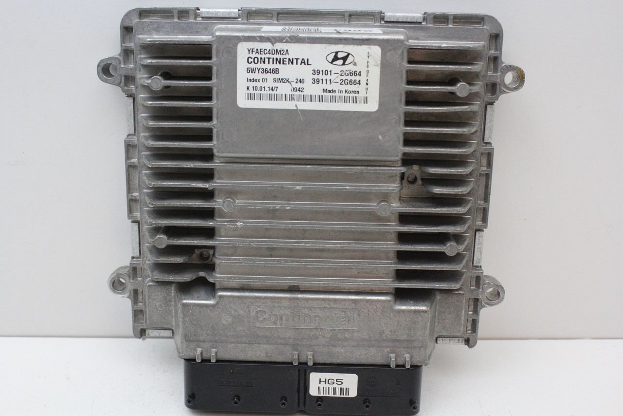 12-14 Hyundai Sonata 2.4L 39111-2G664 Computer Engine Control ECU ECM EBX Module 12-14 Hyundai Sonata 2.4L 39111-2G664 Computer Engine Control ECU ECM EBX Module