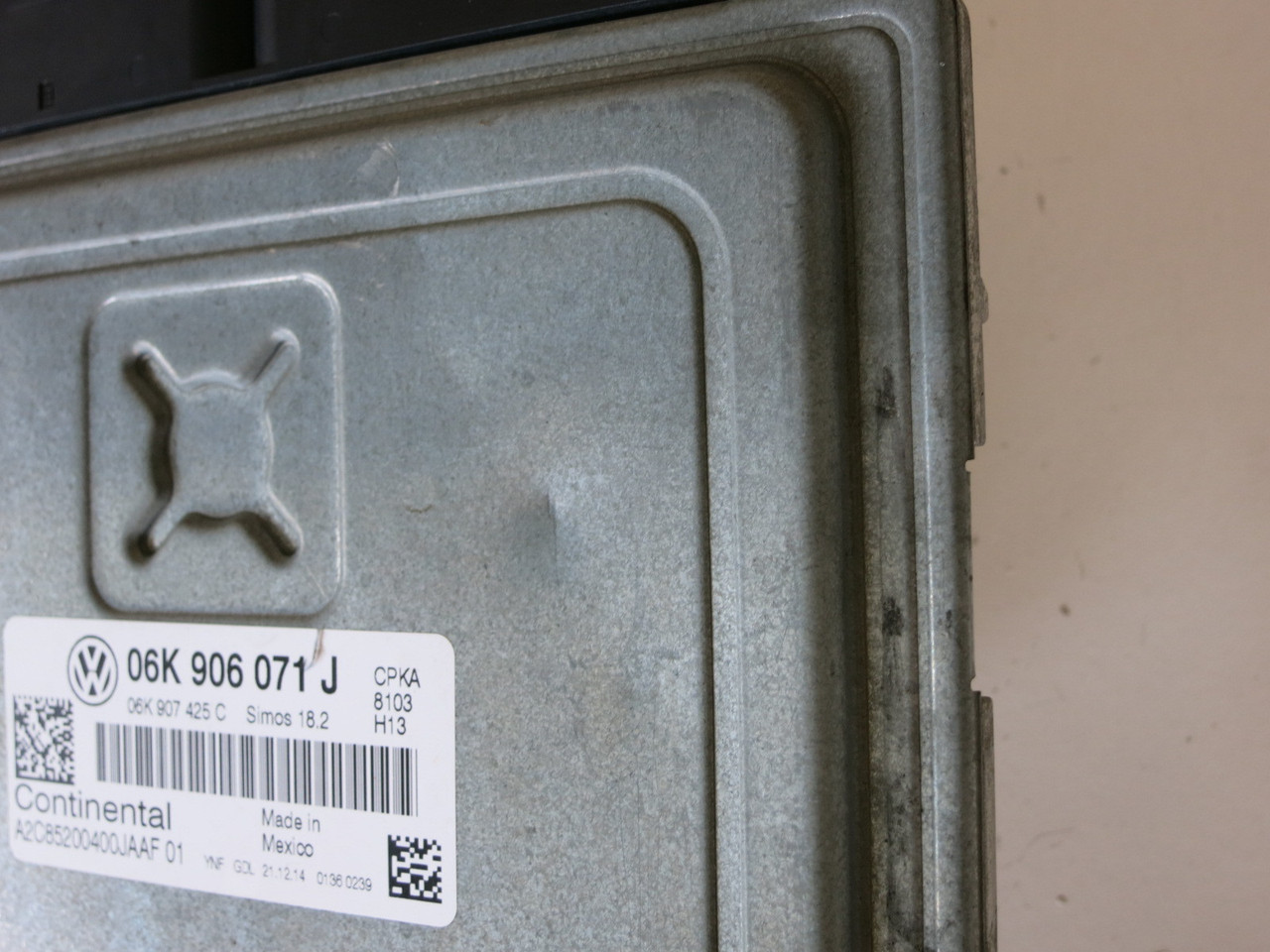 15 VW Passat 06K 906 071 J Computer Brain Engine Control ECU ECM EBX Module
