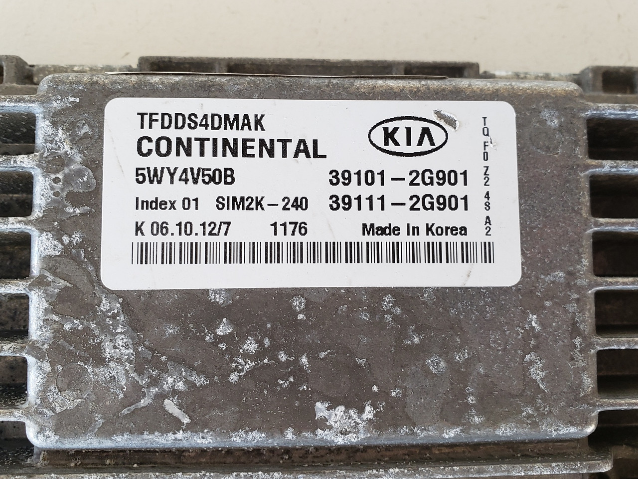 2011-2013 Optima LX 39111-2G901 Computer Brain Engine Control ECU ECM EBX Module