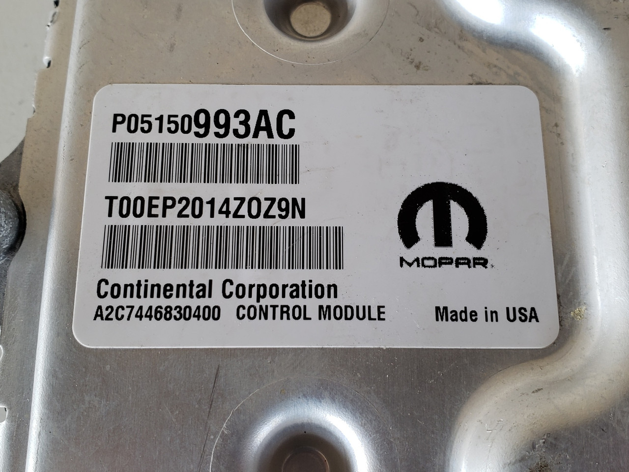 2015 Chrysler 200 P68102888AC Computer Brain Engine Control ECU ECM EBX Module