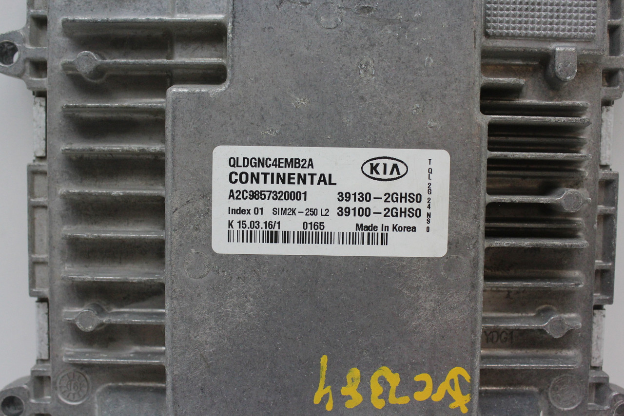17-19 Kia Sportage 39100-2GHS0 Computer Brain Engine Control ECU ECM EBX Module