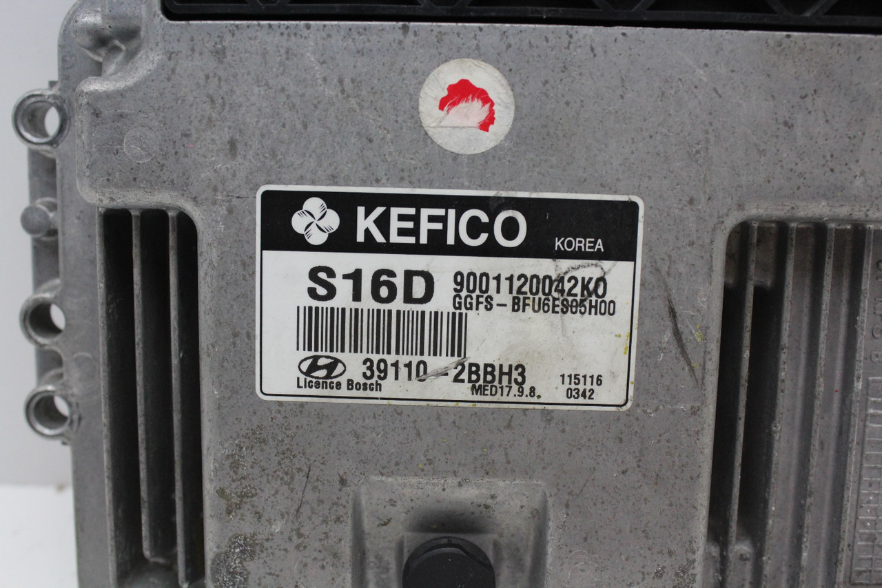 12 2012 Hyundai Veloster 39110-2BBH3 Computer Engine Control ECU ECM EBX Module