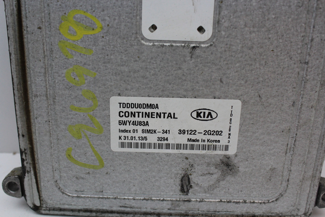 11 12 13 Kia Forte 39122-2G202 Computer Brain Engine Control