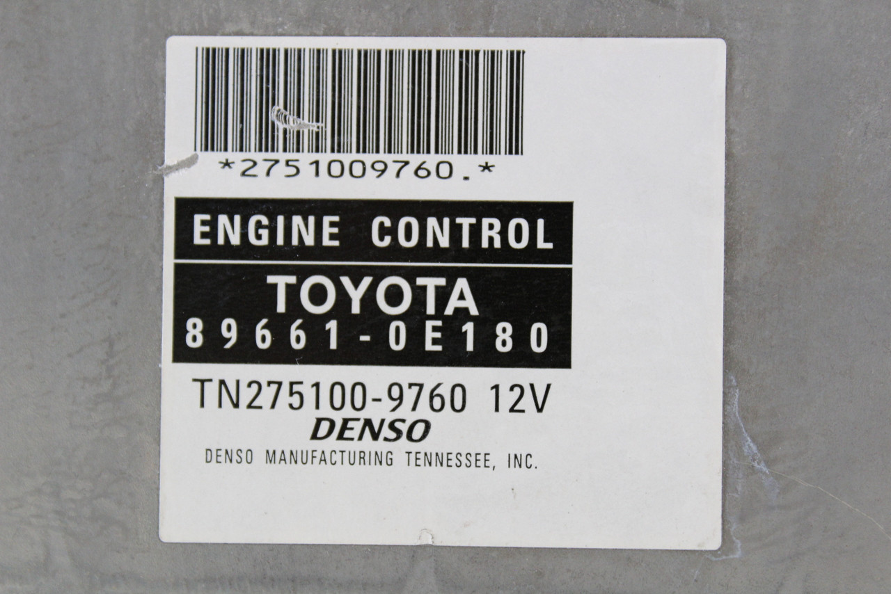 2007-2008 RX350 89661-0E180 Computer Brain Engine Control ECU ECM EBX Module