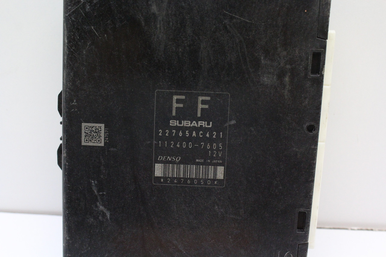 2012 12 Subaru Impreza 22765AC421 Computer Brain Engine Control ECU ECM Module
