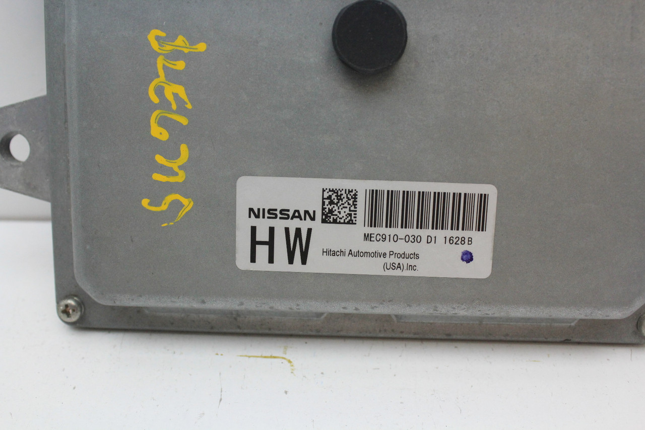 12 2012 Nissan Versa MEC910-030 D1 Computer Engine Control ECU ECM EBX Module 12 2012 Nissan Versa MEC910-030 D1 Computer Engine Control ECU ECM EBX Module