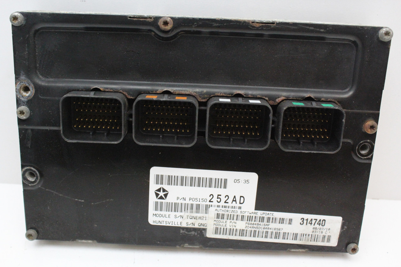08-10 Dodge Caravan 3.8L P68049415AF Computer Engine Control ECU ECM Module