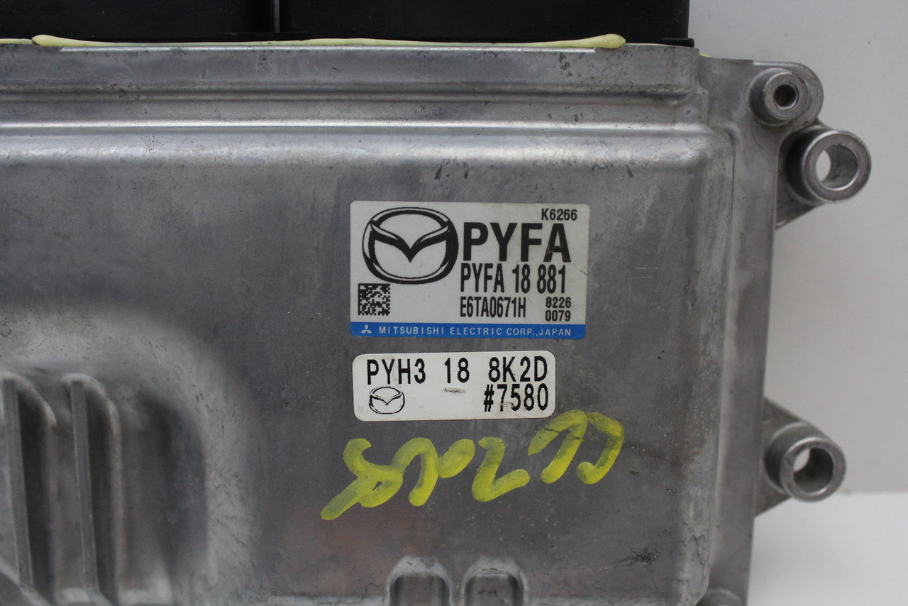 2018 18 Mazda 6 PYFA 18 881 Computer Brain Engine Control ECU ECM EBX Module