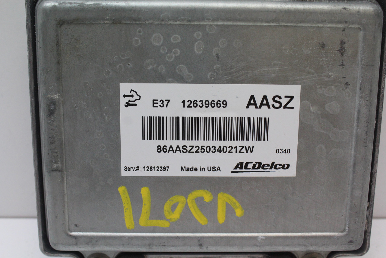 10 11 Chevrolet Impala 12612397 Computer Brain Engine Control ECU ECM EBX Module