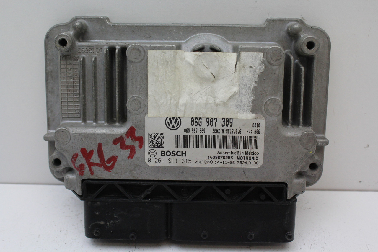 13-16 Jetta 06G 907 309 Computer Brain Engine Control ECU ECM EBX Module