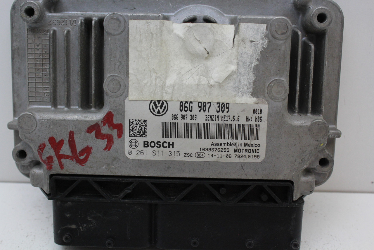 13-16 Jetta 06G 907 309 Computer Brain Engine Control ECU ECM EBX Module