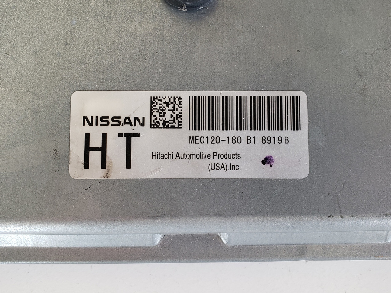 2009 Altima MEC120-180 B1 Computer Brain Engine Control ECU