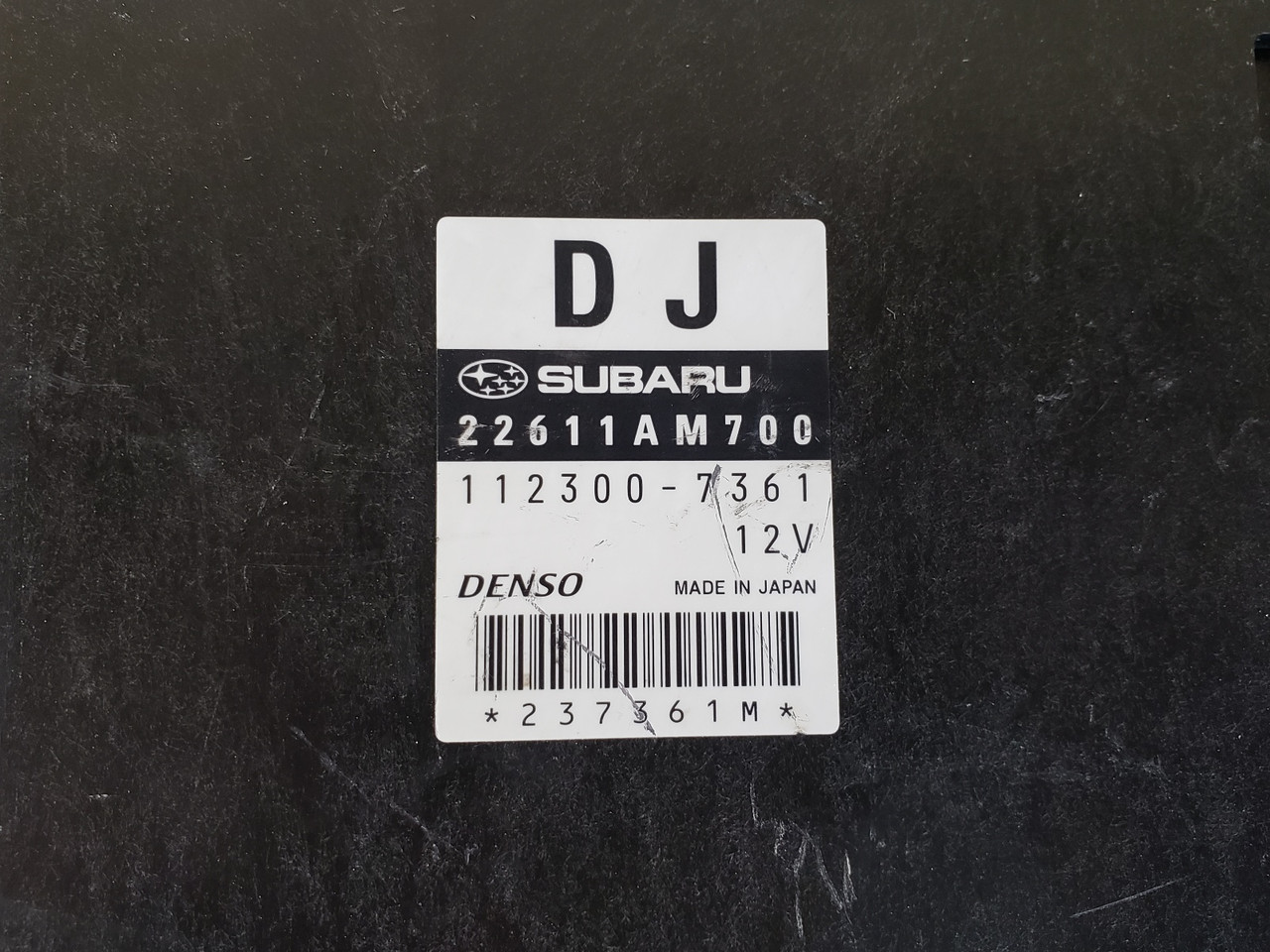 2008-2009 Impreza 22611AM700 Computer Brain Engine Control ECU ECM EBX Module