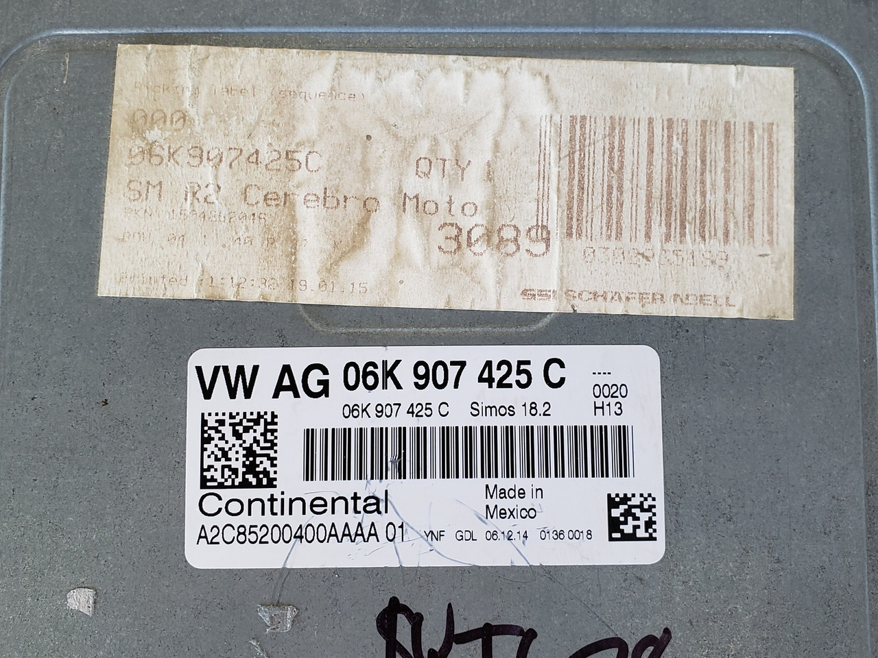 2015-2017 Jetta 06K 907 425 C Computer Brain Engine Control ECU ECM EBX Module