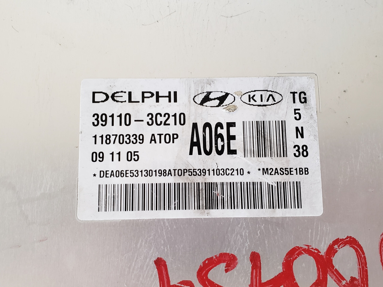 2006-2010 Azera 39110-3C210 Computer Brain Engine Control ECU ECM EBX Module