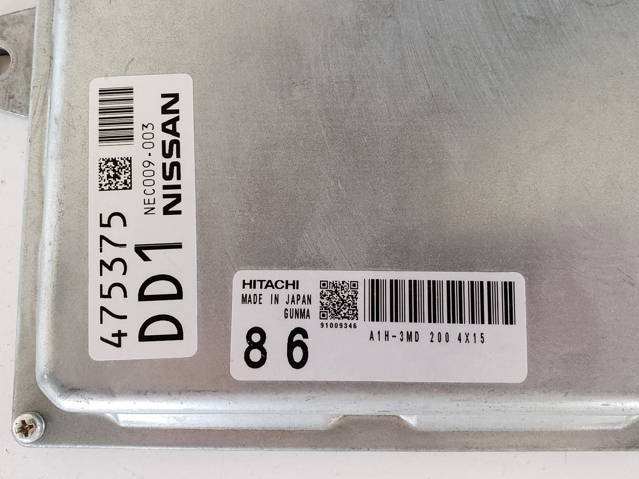 2012-2014 Maxima NEC009-003 Computer Brain Engine Control ECU ECM EBX Module