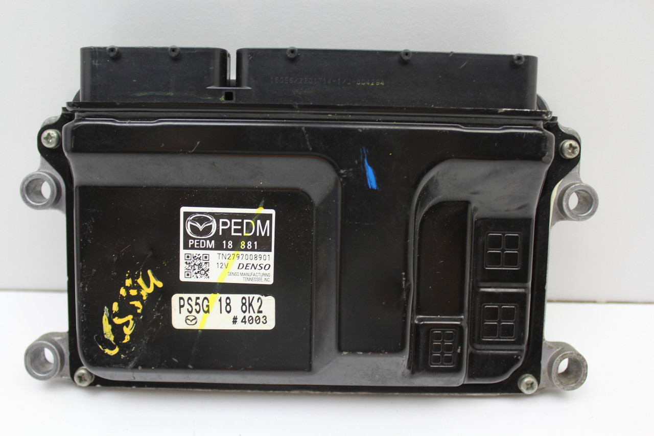 2014 14 Mazda 3 PEDM 18 881 Computer Brain Engine Control ECU ECM EBX Module