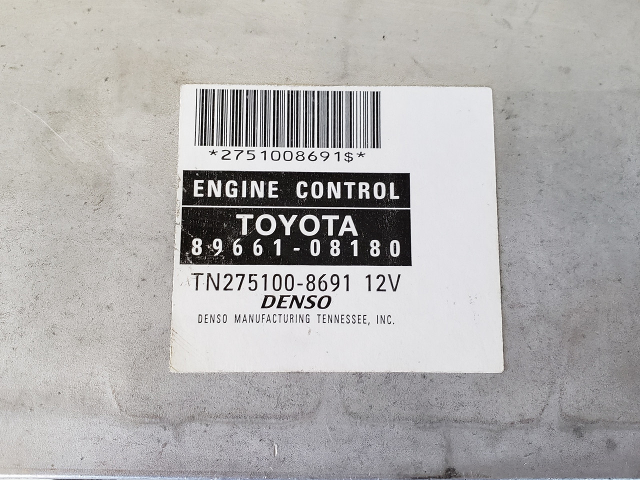 2007 Sienna AWD 89661-68180 Computer Brain Engine Control ECU ECM EBX Module