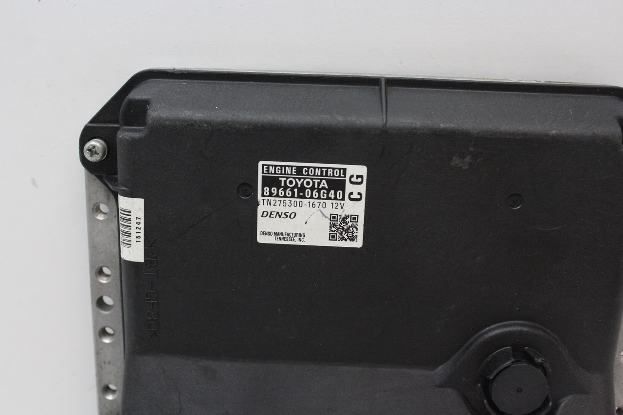 08 09 Camry 89661-06G40 Computer Brain Engine Control ECU ECM EBX Module