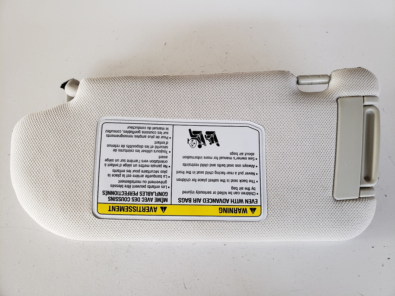 06 07 08 09 10 Infiniti M35 M45 Passenger Right Side Interior Sun Visor Sunvisor