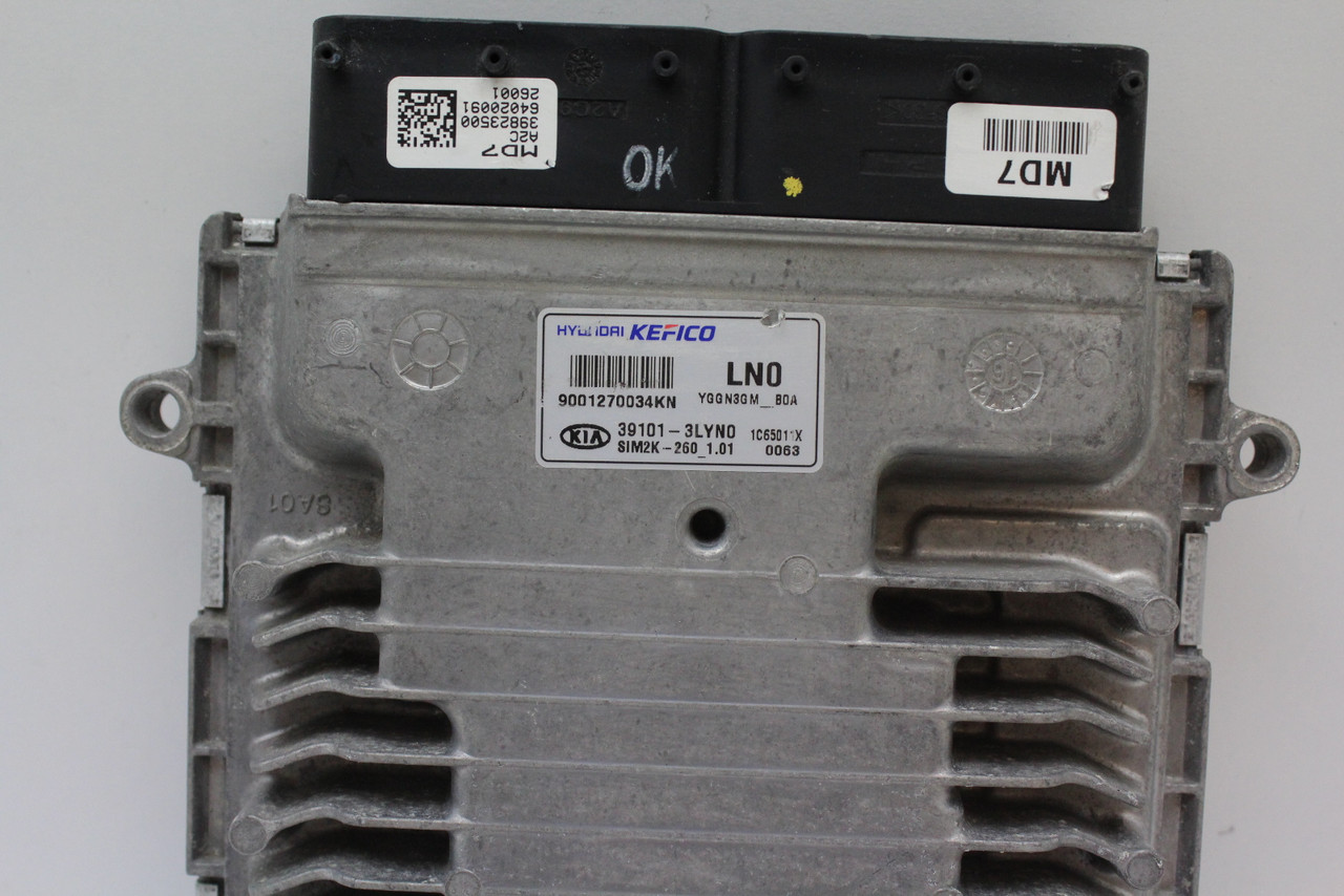 17-19 Kia Cadenza 39101-3LYN0 Computer Brain Engine Control ECU ECM EBX Module