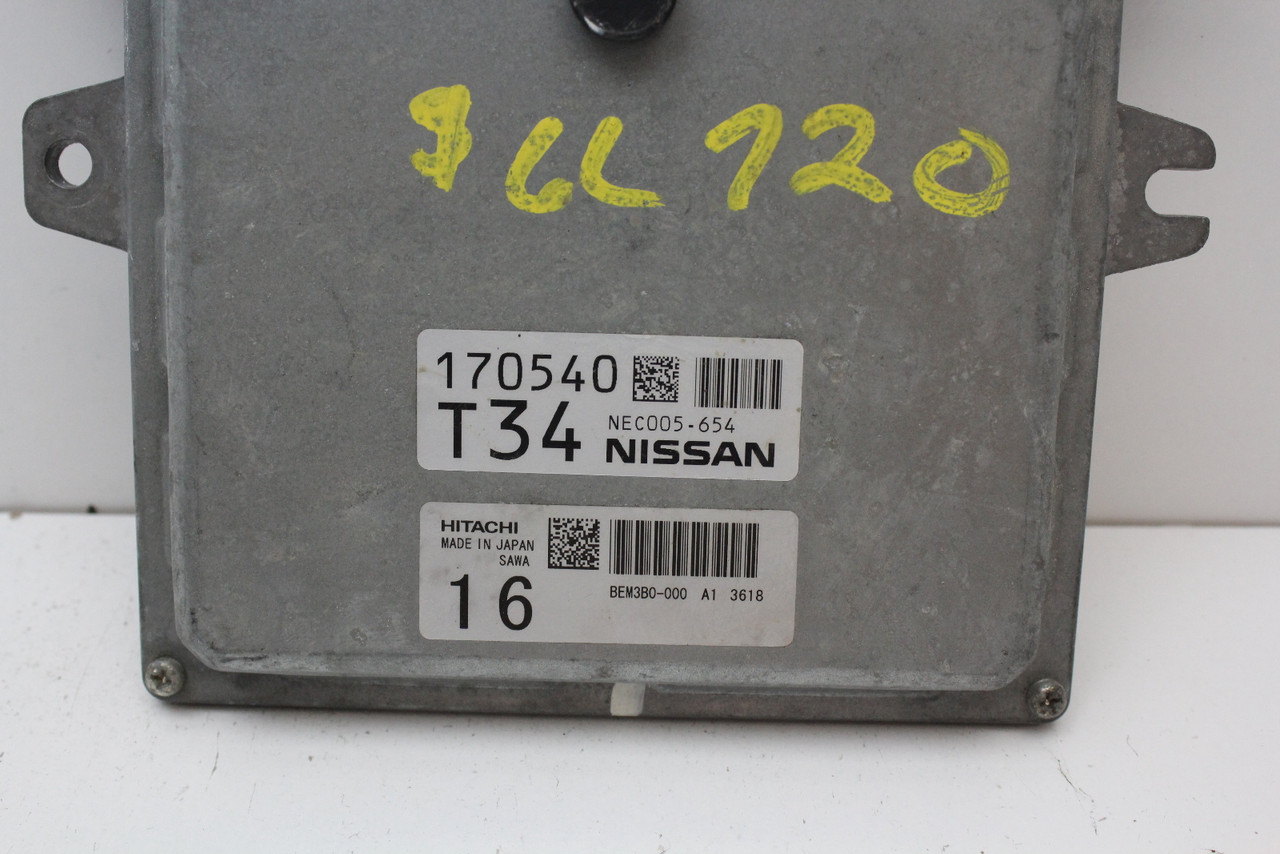 2013 13 Nissan Quest NEC005-654 Computer Brain Engine Control ECU ECM EBX Module
