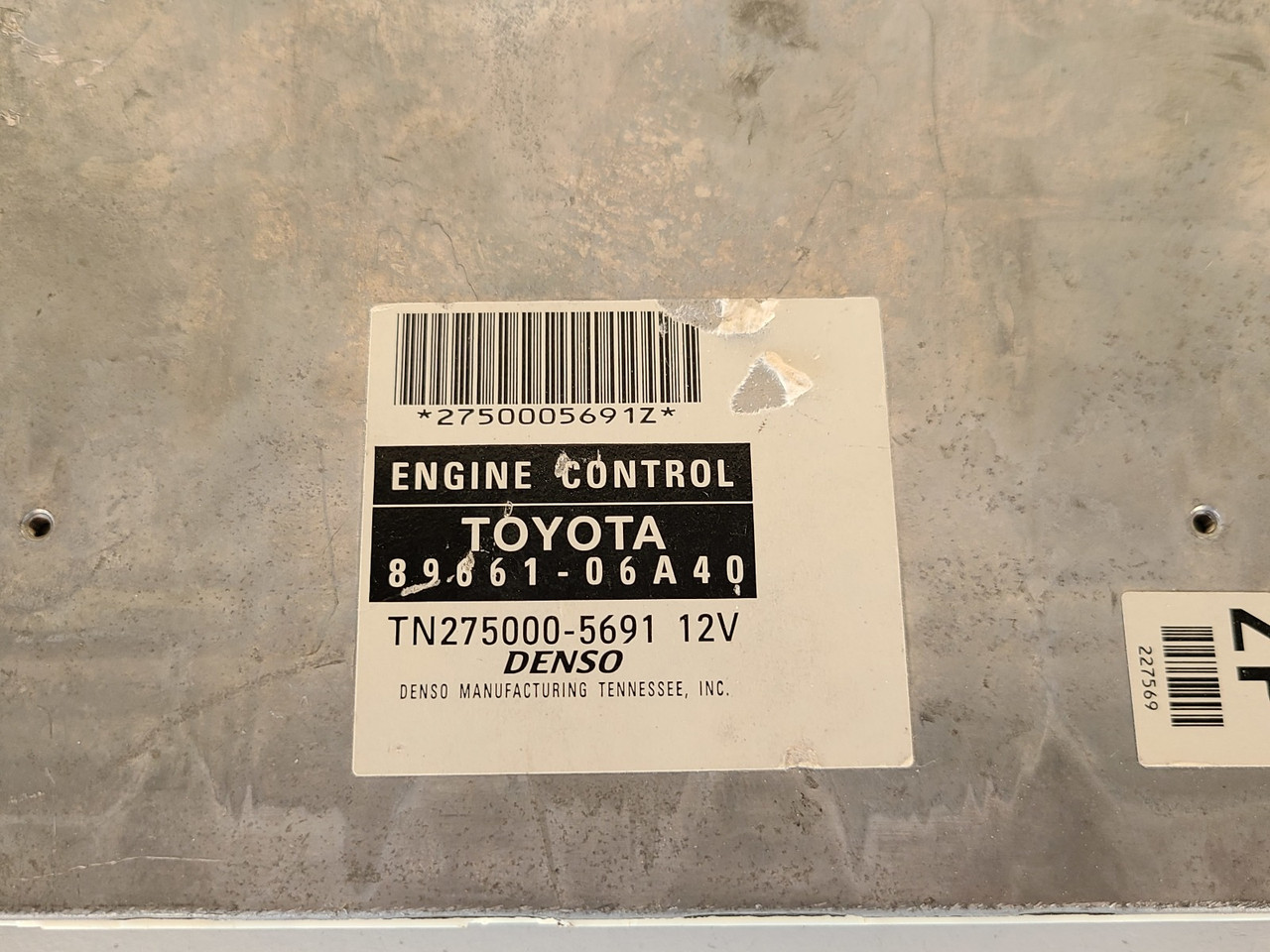 2013 13 Highlander 89661-0E600 Computer Brain Engine Control