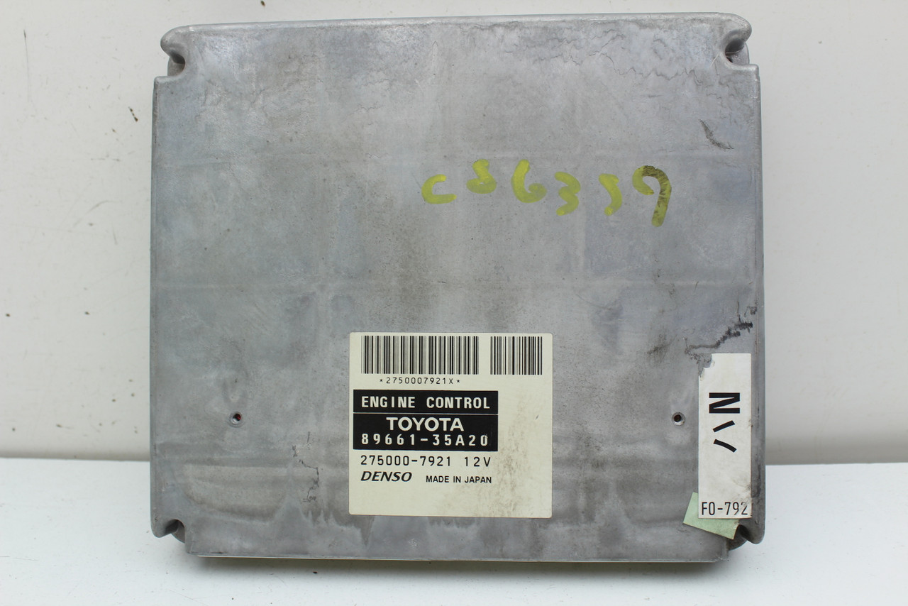 04 Toyota 4Runner 89661-35A20 Computer Brain Engine Control ECU ECM EBX Module