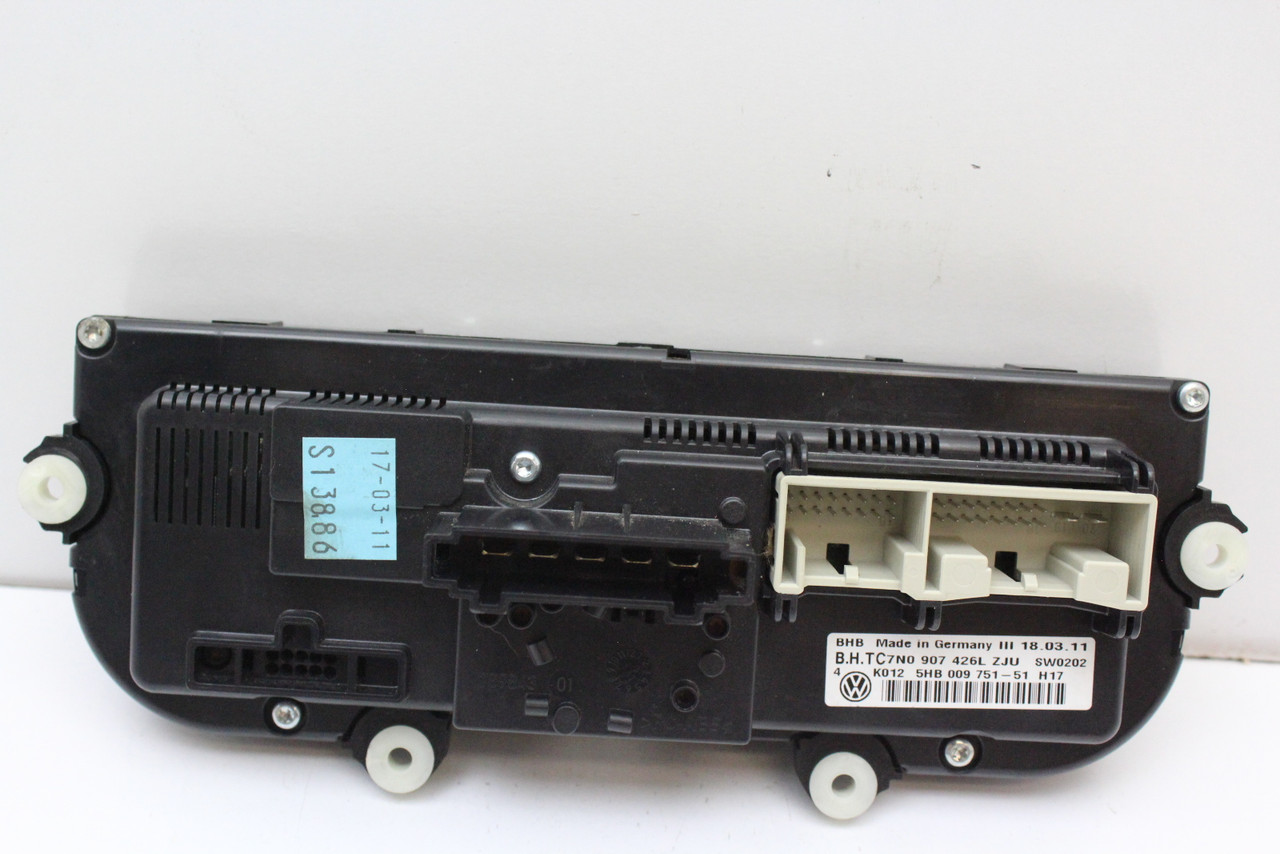 10 2010 Golf SW 7N0 907 426L Climate Control Panel Temperature Unit A/C Heater