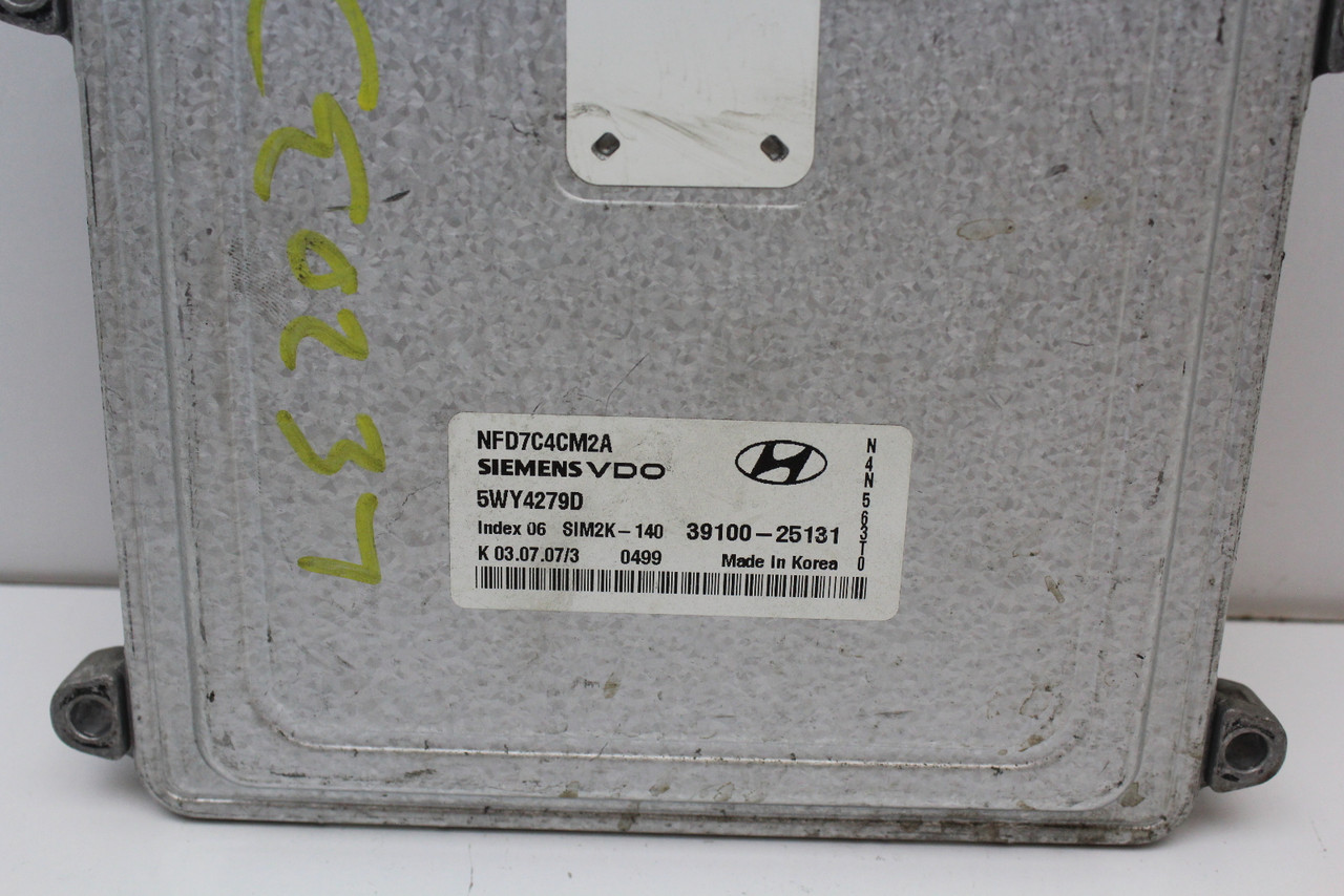 06 07 08 Hyundai Sonata 39100-25131 Computer Engine Control ECU ECM EBX Module