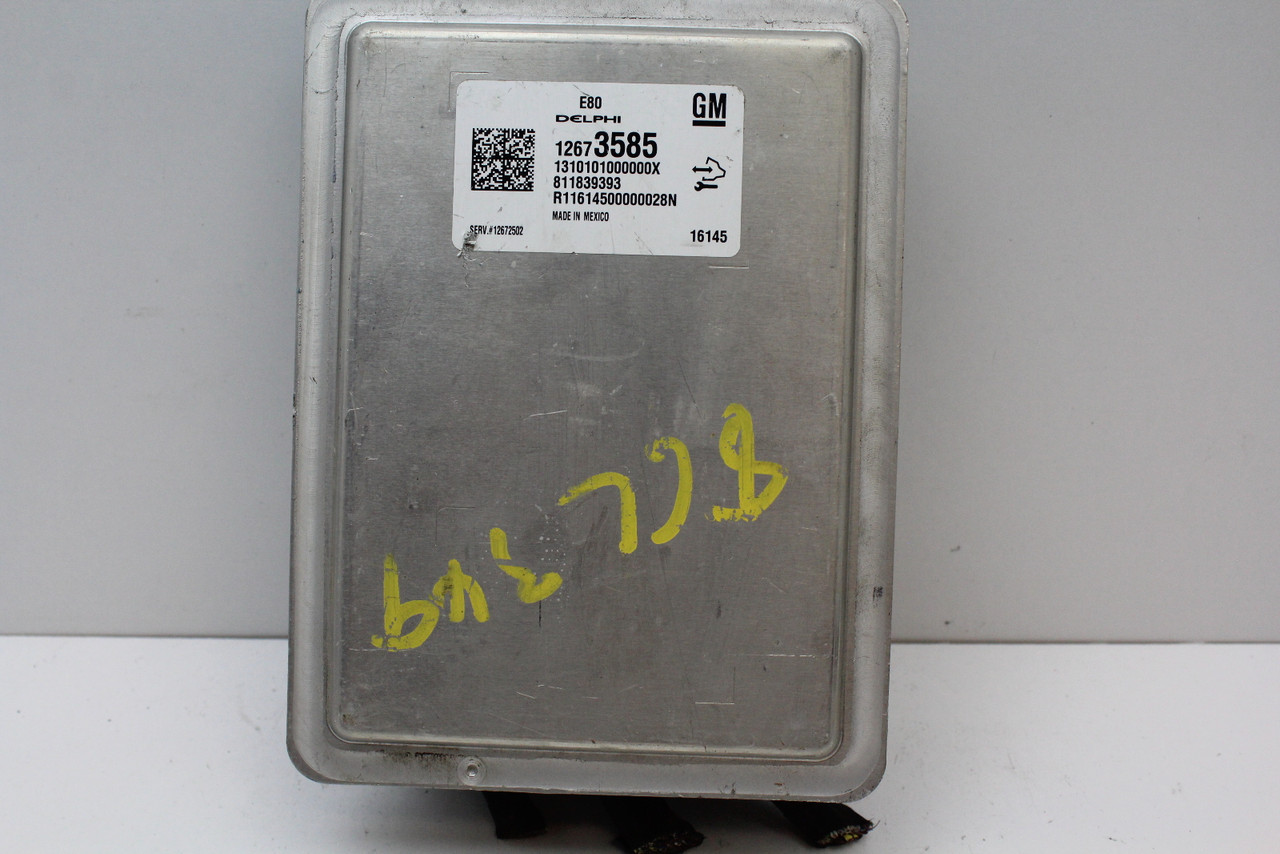 2016 16 GMC Canyon 12672502 Computer Brain Engine Control ECU ECM EBX Module