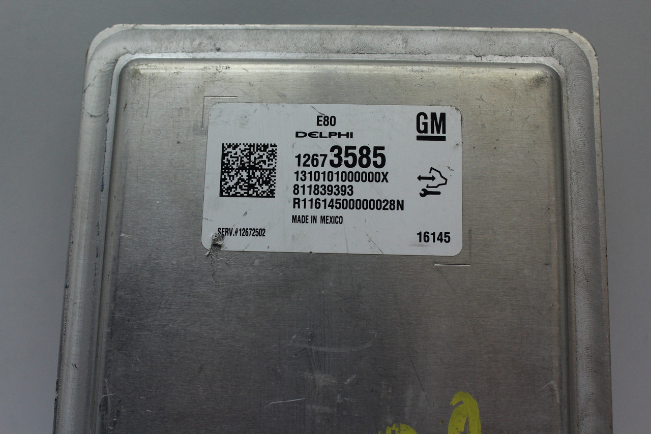 2016 16 GMC Canyon 12672502 Computer Brain Engine Control ECU ECM EBX Module